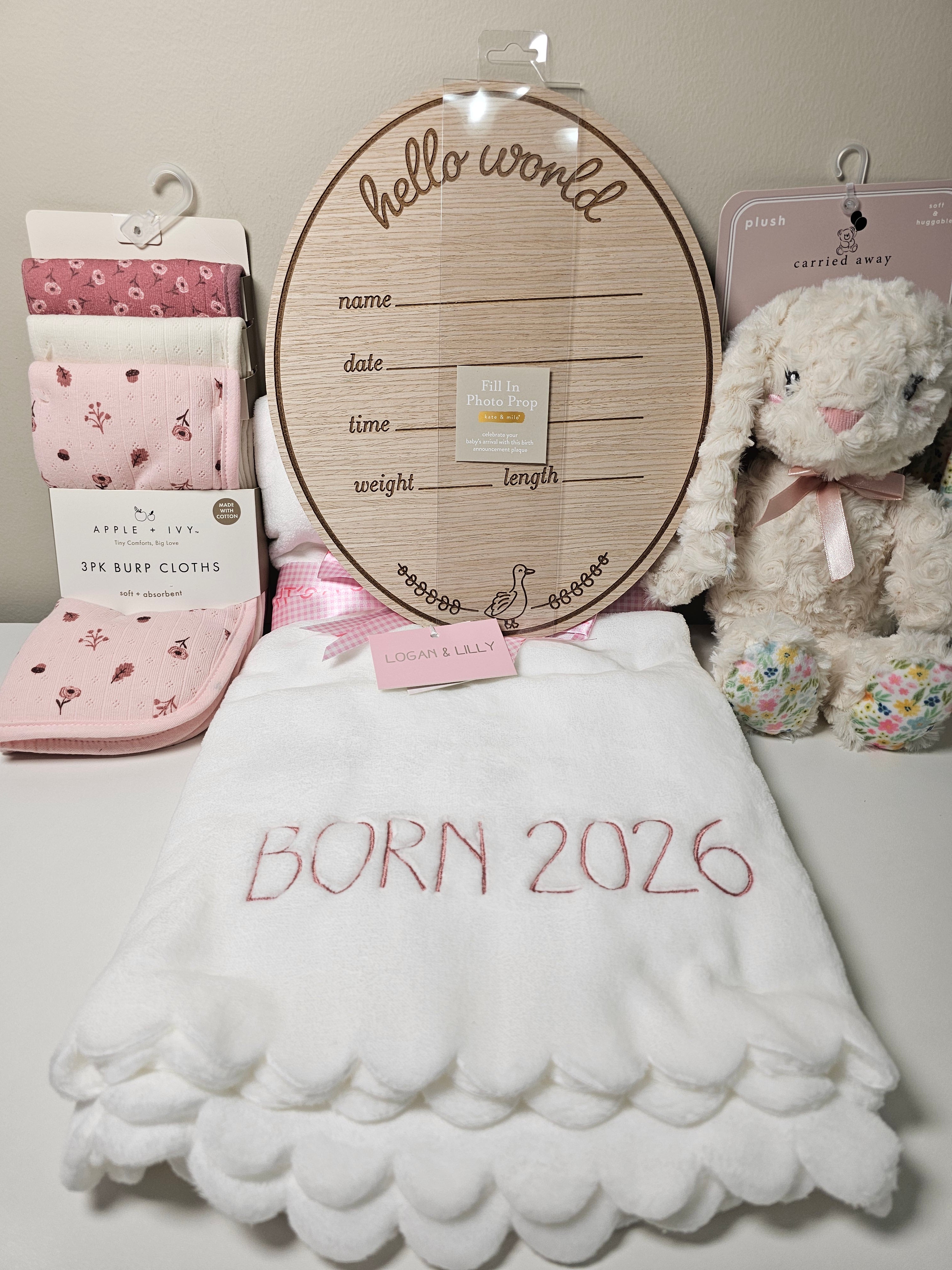 “Born in 2026” Pink Baby Bundle