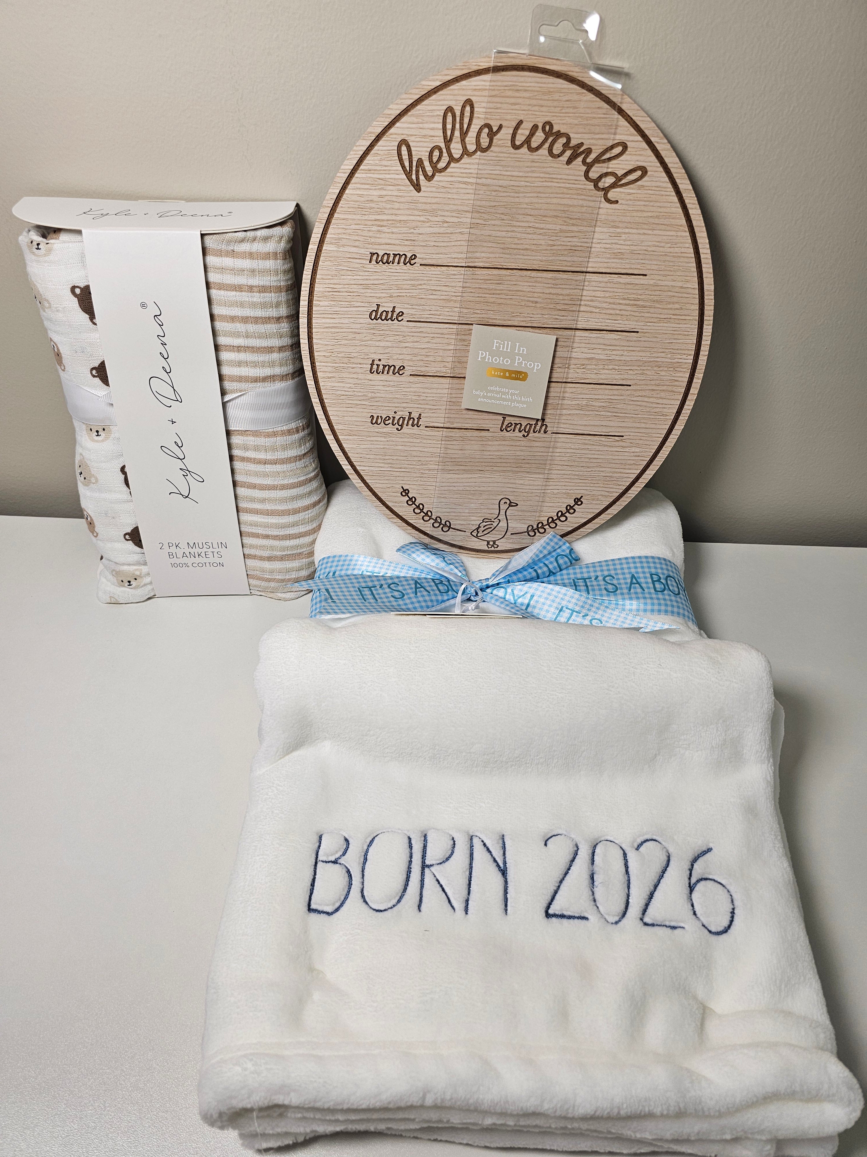"Born in 2026" Blue Baby Bundle