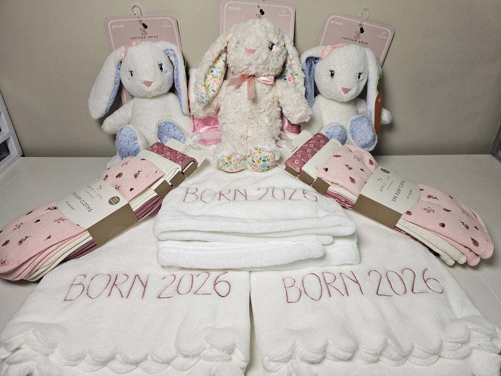 “Born in 2026” Pink Baby Bundle
